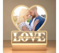 Jkolalin Regalos Originales para Mujer y Hombre, Cuadro Personalizado con Foto, Lampara Personalizada con Foto, Marco de Fotos Personalizado, Regalos Personalizados para Mujer, Hombre, Novio, Novia