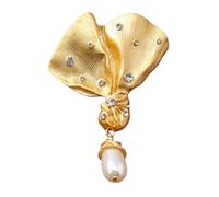 JKQBUX Broches barrocos elegantes de la serie Versailles para mujeres, hombres y niñas, estilo vintage, accesorio delicado, 6* 9cm, Aluminio, Cristal
