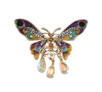 JKQBUX Versailles Series - Broches de ángel barroco para mujeres, hombres y niñas, estilo retro, accesorio delicado, 5,1 x 4,6 cm, aluminio, cristal, 5.1*4.6cm, Aluminio, Cristal