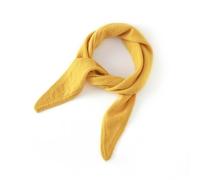 JKUHA Bufanda triangular de cachemira, bufanda pequeña de Color sólido de 89cm * 25cm/35 * 9,8 pulgadas, decoración cálida tejida de otoño e invierno(Yellow)