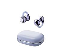 JL&MI Auriculares inalámbricos Bluetooth 5.4 con reproducción de 16 horas, diseño ultraligero de oreja abierta, graves mejorados y sonido espacial para correr, entrenar, desplazarse (morado)