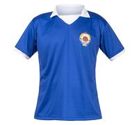 JL Sport Camiseta de Fútbol de Yugoslavia Azul Deporte Hinchas Equipo Nacional Retro Vintage M