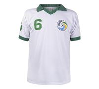 JL Sport Franz Beckenbauer Retro NY Cosmos USA Football League - Camiseta número 6, color blanco, blanco, 14 años