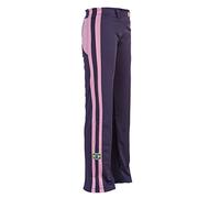 JL Sport Las Mujeres De Capoeira De Brasil Auténtica Artes Marciales Pantalones (Púrpura con Berimbau Imprimir A Lo Largo De La Parte Trasera) - XS