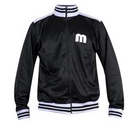 JL Sport Marley Tribute Chaqueta de Futbol Jamaica Reggae Negra con Cremallera y Puños y Cintura Acanalados M