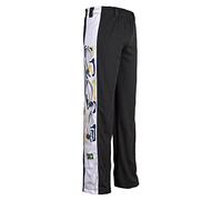 JL Sport Pantalones Auténtica Brasileña Capoeira Artes Marciales para Chicos (Negro con Berimbau Imprimir A Lo Largo De Bein) - 5-6