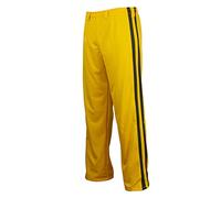 JL Sport Pantalones Auténticos Brasileños Capoeira Artes Marciales Hombres (Amarillo) - L