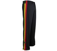 JL Sport Pantalones Auténticos Brasileños Capoeira Artes Marciales Hombres (Jamaica, Reggae) - L