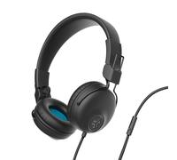 JLab Auriculares con Cable Audio Studio - On-Ear Auriculares con Micrófono, Sonido C3 Crystal Clear Clarity, Cojines De Cuero Sintético Ultra-Peluche Y Espuma En La Nube, Negro