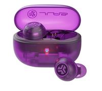 JLab Go Pop ANC Auriculares Bluetooth TWS con Cancelación Activa de Ruido Púrpura Transparente