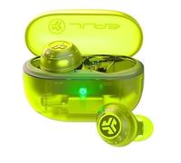 JLab Go Pop ANC Auriculares Bluetooth TWS con Cancelación Activa de Ruido Verde Transparente