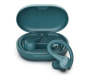 JLab Go Air Sport+ - Auriculares Bluetooth Deportivos, Auriculares Inalambricos Deportivos - 35+ Horas Autonomia, Auricular Deportivo IP55 Resistente al Sudor, Audifonos Inalambricos, Verde Azulado