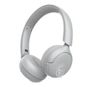 JLab Go Lux ANC Auriculares Inalámbricos Bluetooth con Cancelación Activa de Ruido - Cascos con MicróFono, 70+ Horas de Reproducción, Audio Espacial y Modo Consciente, Blanco