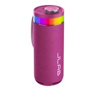JLab Go Party Altavoz Bluetooth Portátil con 16H+ de Autonomía - Altavoz Inalámbrico 10W para Exterior y Viajes con Luces RGB y Sonido Lab Quality, Resistente al Agua IP56, Mora