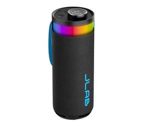 JLab Go Party Altavoz Bluetooth Portátil con 16H+ de Autonomía - Altavoz Inalámbrico 10W para Exterior y Viajes con Luces RGB y Sonido Lab Quality, Resistente al Agua IP56, Negro