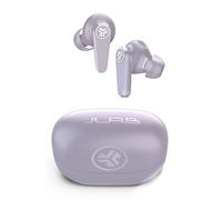JLab Go Pods ANC - Auriculares inalámbricos Bluetooth con cancelación Activa de Ruido Híbrida, Autonomía 26h+, Llamadas Claras, Multipunto, Modo Ambiente, IP55, Audio Personalizable con App, Lila