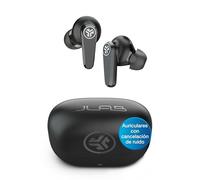 JLab Go Pods ANC - Auriculares inalámbricos Bluetooth con cancelación Activa de Ruido Híbrida, Autonomía 26h+, Llamadas Claras, Multipunto, Modo Ambiente, IP55, Audio Personalizable con App, Negro