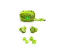JLab Go Pop ANC Auriculares Bluetooth TWS con Cancelación Activa de Ruido Verde Transparente