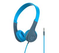 Jlab JBuddies Pop Auriculares con cable Azul Auriculares infantiles de botón, volumen máximo de 85 dB, para niños de 2 a 6 años