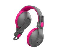 JLab JBuddies Studio 2 - Cuffie Wireless per Bambini, Bluetooth, Volume limitato, microfono, autonomia 65+ Ore, isolamento acustico, modalità condivisione e cablata, Rosa