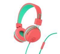 JLab JBuddies Studio - Auriculares supraaurales con Cable para niños, Seguros para niños, Seguros para el Volumen de Estudio, limitador de Volumen, Plegables, Ajustables, Aislamiento de Ruido, con