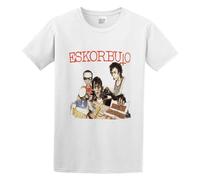 JlACAI Funny Sayings Eskorbuto Interesting Large Size Durable Painting Crazy T-Shirt White, blanco, S