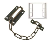 jlceh Cerradura de cadena de puerta,Cerradura de cadena de puerta,Candados de cadena de metal resistentes al óxido - Cerradura de puerta Cadena de seguridad Cerradura de cadena de pestillo antirrobo