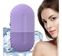 jlceh Ice Face Roller | Rodillo de silicona reutilizable para cubitos de hielo | Rodillos faciales de belleza de silicona para hinchazón, ojos y cuello, acondicionamiento natural, la piel