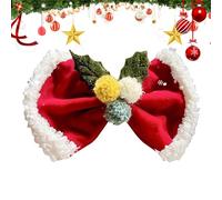 jlceh Lazos de Navidad para niñas | Hermosos clips de lazo | Bonito clip de lazo para el pelo, lazos rojos para fiestas de Navidad, fiestas temáticas, fiestas de cumpleaños