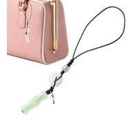 jlceh Llavero de jade | Good Luck - Llavero con hebilla de paz, llavero con colgante de teléfono para mamá, amante, niñas, para mujeres y hombres, verde, Refer to description