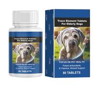 jlceh Suplemento Articular para Perros Mayores,Suplemento Articular para Perros - Tabletas de Bienestar para Mascotas - Tabletas de oligoelementos, 80 tabletas para aliviar Las articulaciones del
