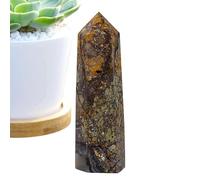 jlceh Torre de natural | Columna de - Piedra de natural de 6 puntos de pulido facetados para reiki, meditación, colección, decoración del hogar