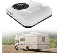JLDZEBD 12V/24V DC aire acondicionado, Aire Acondicionado para Caravana, Refrigerante Añadido, para MonovolúMenes, Camionetas, Autocaravanas,blanca,12v 2in1