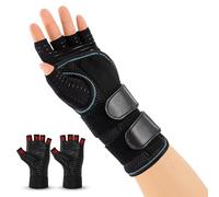 JLFDLLYYZQ 1 Pieza Ferula Tunel Carpiano Con 3 Férulas Aluminio Y 1 Par Guantes Para Artrosis, Ajustable Muñequera Tunel Carpiano, Muñequera Para Tendinitis Izquierda, M