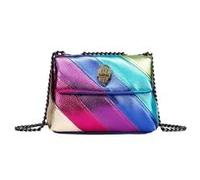 JLISENYIG Rainbow Bag Fashion - Bolso de mujer con costuras de contraste de arco iris, cadena de un hombro, bolso cruzado para mujer, bolso diario a juego, Colorido