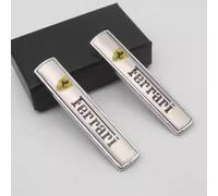 JLJTTBD 2 Piezas Coche Emblema para All Ferrari Models, Insignia Logo de Coche Pegatinas, Coche Decoración Carrocería Accesorios,B