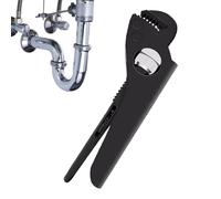 Jlkegfdf Llave de fontanería industrial ajustable, alicates resistentes para tuercas, calentador de agua, baño, cocina, inodoro, hogar, garaje, construcción, fontanero