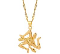 JLKJNCXZC Ciudades Bandera Colgante Collares Hombres Mujeres Color