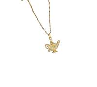JLKJNCXZC Collar colgante de lámpara mágica dorada tal para mujer Nueva tendencia con cuello glamouro