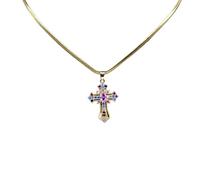 JLKJNCXZC Collares vintage vintage brillantes de Cruz de Jesús religioso para mujeres, collares collar de collar de serpiente de acero inoxidable con clavícula y collares collar tipo serpiente
