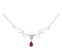 JLKJNCXZC Goth Vampire Vintage Bat Wings Pendant Choker Necklace Gothic Witch Black Necklace Fashion Gift for Your Guardian