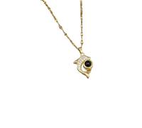 JLKJNCXZC I LOVE YOU Hundred Languages Dolphin Titanium Steel Necklace for Women Charm Bridal Wedding Reception Animal for Girl