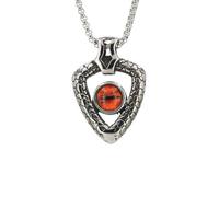 JLKJNCXZC y American Retro Trendsetter Personalidad con Ojos Dominantes Estilo Colgante de Acero Inoxidable Collar para Hombres