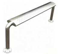 JLLEIZYZ Banco de JardíN de Acero, Asiento Perforado, Banco de JardíN Exterior para Espacios PúBlicos, Paradas de AutobúS y Plazas(100x50x20cm/39x20x8in)