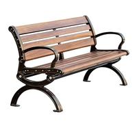 JLLEIZYZ Banco Jardin con Respaldo y Reposabrazos, Banco Jardin Exterior, Material de AleacióN de Zinc para Parques, Jardines, Patios(120x57x78cm/47 * 22 * 31in)
