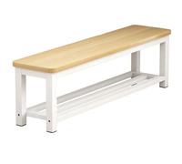 JLLEIZYZ Banco Madera Exterior con Zapatero, Banco Terraza, Diseño de Doble Capa, Ideal para Jardines, Dormitorios, Entradas y Patios(60x35x45cm/24x14x18in)