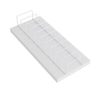 JLLEIZYZ Expositor Compacto for Azulejos, Estante Exhibición Muestras, Gran Capacidad, Multifuncional, Ideal para Exhibir Azulejos, Piedra y Muestras(White,35x16x2.5cm/14x6.3x1in)