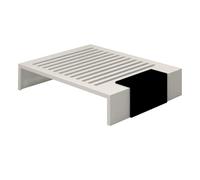 JLLEIZYZ Expositor de Azulejos Portamuestras, Estante Exhibición Muestra, Material de Hierro Forjado Resistente, Gran Capacidad de Almacenamiento(White)