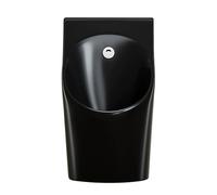 JLLEIZYZ Orinal Adulto, Orinales Masculinos, Sistema de Descarga Tipo Cascada, Diseño Antiobstrucción, Apto para Uso Doméstico y Comercial(Black)