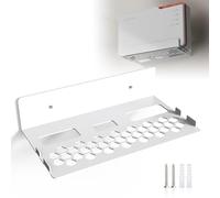 JLNJLE Soporte de pared de metal compatible con AVM Fritz!Box 5690 Pro - Soporte robusto con gestión de cables integrada y disipación eficiente del calor - Ahorro de espacio y estable para el hogar y